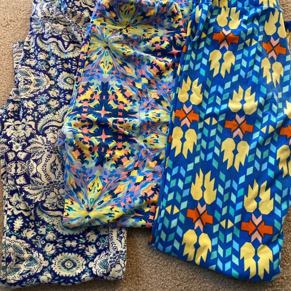 Lularoe leggings os- set of 3